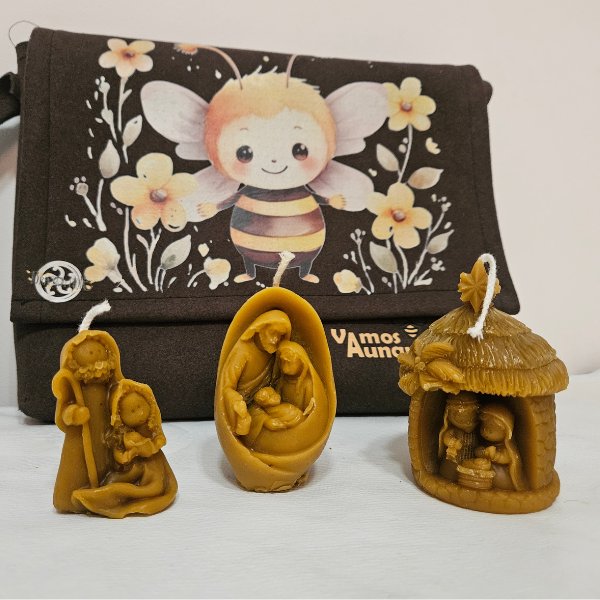 Velas personalizadas cera artesana Vamos Aunando