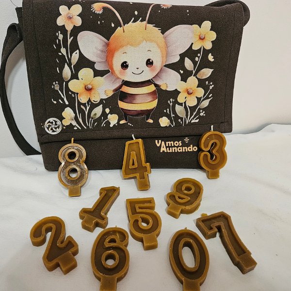 Velas personalizadas cera artesana Vamos Aunando